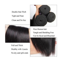 Unprocessed Human Virgin Hair Indian Straight Hair Extension 4 Bundles - Perismoda Hair
