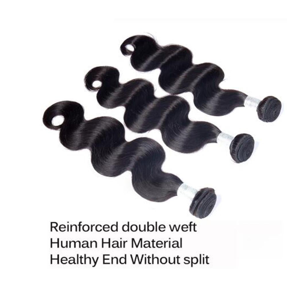 Unprocessed Malaysian Body Wave Hair 3 Bundles With 4x4 Lace Closure - Perismoda Hair