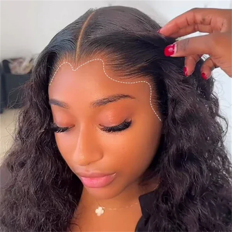 Perismoda Lagos Hairline Water Wave 13x6 Invisible Lace Frontal Wigs Human Hair