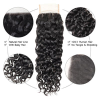 Perismoda Water Wave 5x5 Transparent HD Lace Closure Virgin Human Hair Frontal Closure