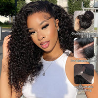 Perismoda Water Wave Invisi-Strap Breathable 360 Lace Frontal Wigs Bleached Knots Pre Cut Human Hair Wigs