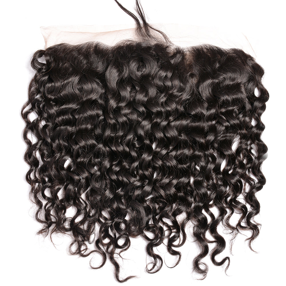 Perismoda Water Wave HD Lace Frontal Closure 13x4 Ear to Ear Lace Frontal With Baby Hair