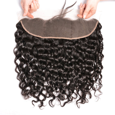 Perismoda Water Wave HD Lace Frontal Closure 13x4 Ear to Ear Lace Frontal With Baby Hair