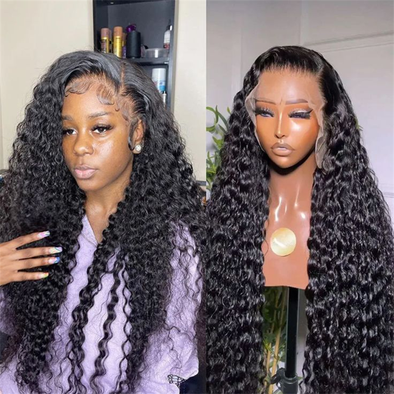 Perismoda Water Wave 13x4 Lace Front Wigs Pre Plucked Baby Hair 180% Density