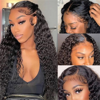 Fast Delivery Real HD Lace Perismoda 13x6 Lace Frontal Wig Water Wave Natural Hairline Virgin Human Hair Wigs