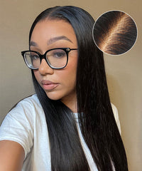 Perismoda Wear & Go Glueless Bone Straight Pre-cut Lace Wig Human Hair Wig 180% Density